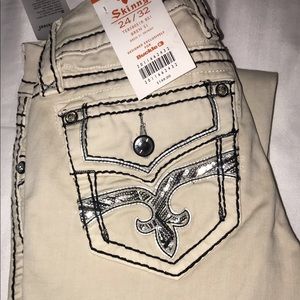 skinny rock revival jeans, brand new with tags!